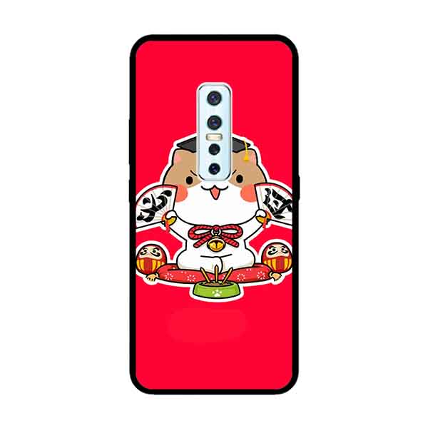 Ốp Lưng in cho Vivo V17 Pro Mẫu Mèo May Mắn 7 - Hàng Chính Hãng