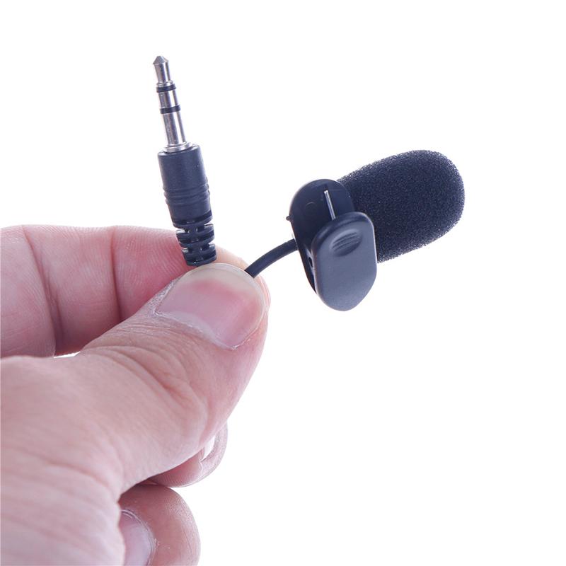 Rảnh Tay Dài 2M Có Dây Giắc Cắm Âm Thanh Nổi 3.5 Mm Mini Ô Tô Micro Mic Ngoài Cho Máy Tính DVD Ô Tô GPS Người Chơi đài Phát Thanh Âm Thanh Micro
