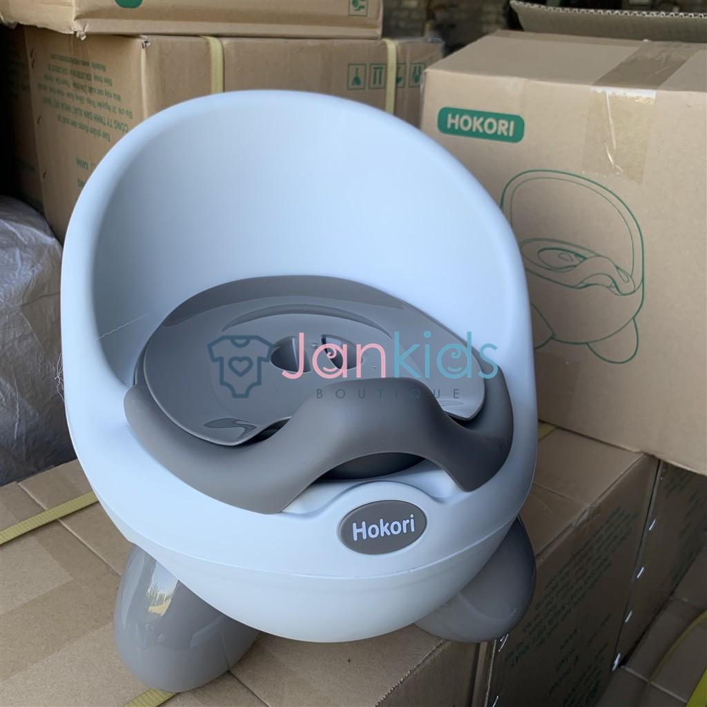 Bô cho bé đi vệ sinh, ghế bô HOKORI baby bằng nhựa cao cấp Việt Nhật có tựa lưng cho bé