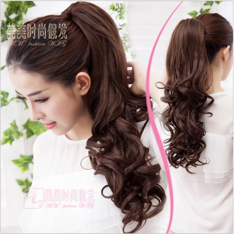 Ngoặm tóc xoăn cột đuôi Hàn Quốc, Đuôi tóc giả - NTG240