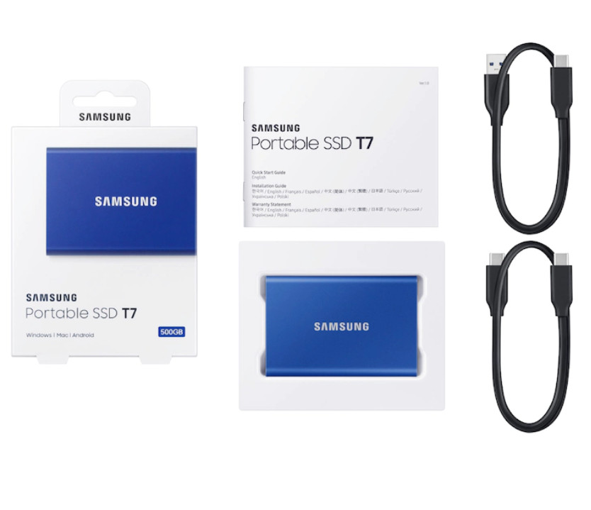 Ổ Cứng Di Động Samsung Portable SSD T7 1TB MU-PC1T0 - Hàng Chính Hãng