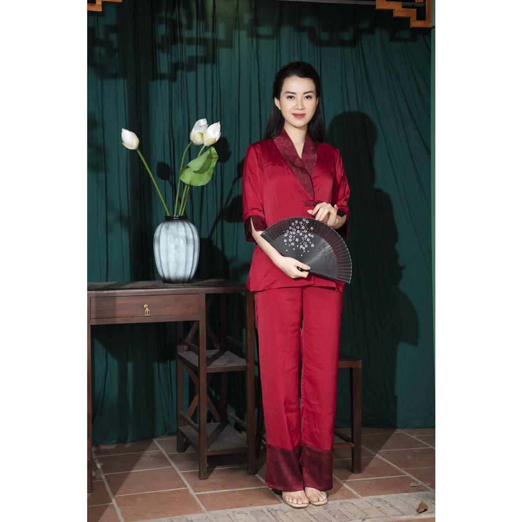 Bộ đi chùa ️Hàng Cao Cấp️ bộ bà ba, bộ đồ lam cho các Phật tử - Tây Phương