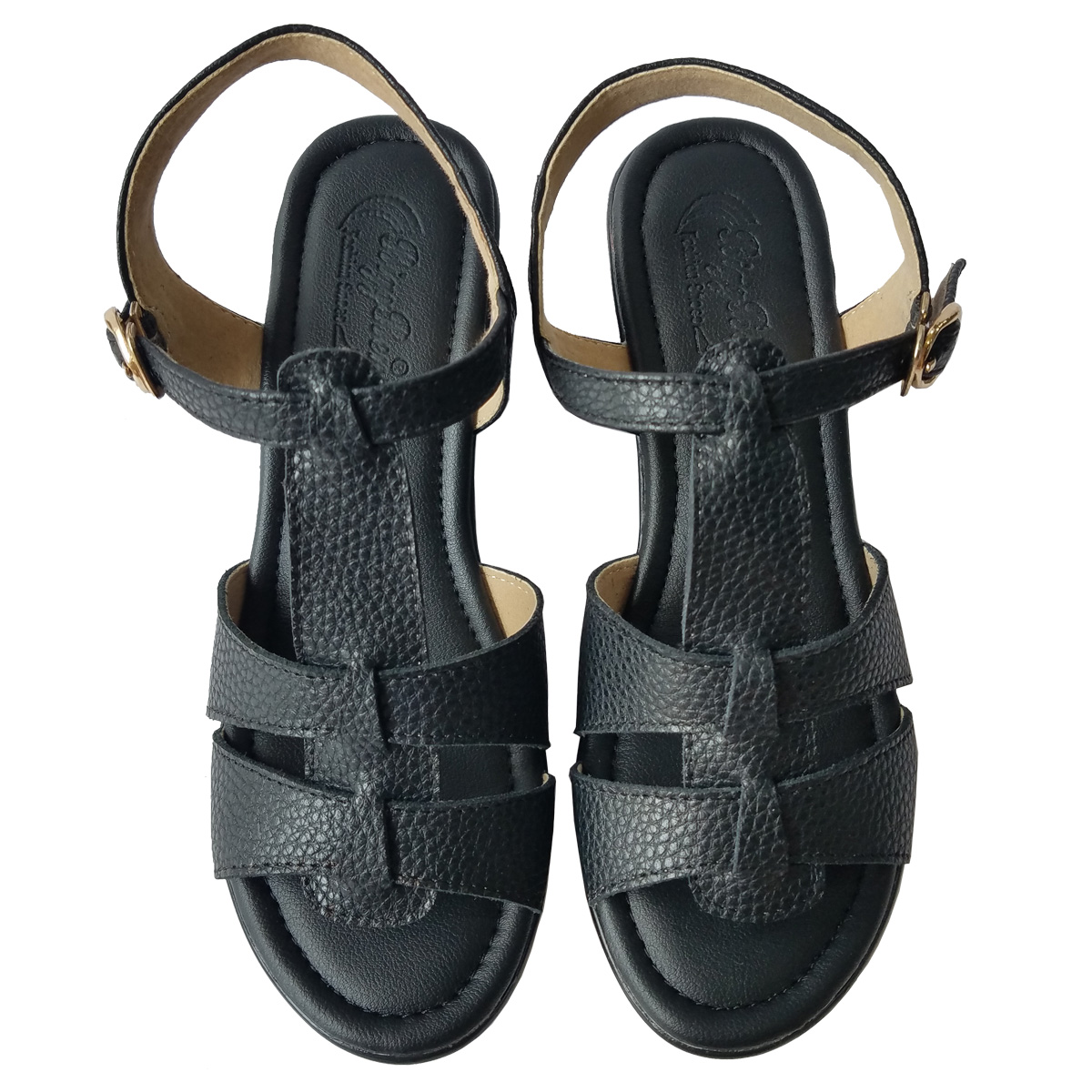 Giày Sandal BIGGBEN Da Bò Thật Cao 5 Phân SDCG102