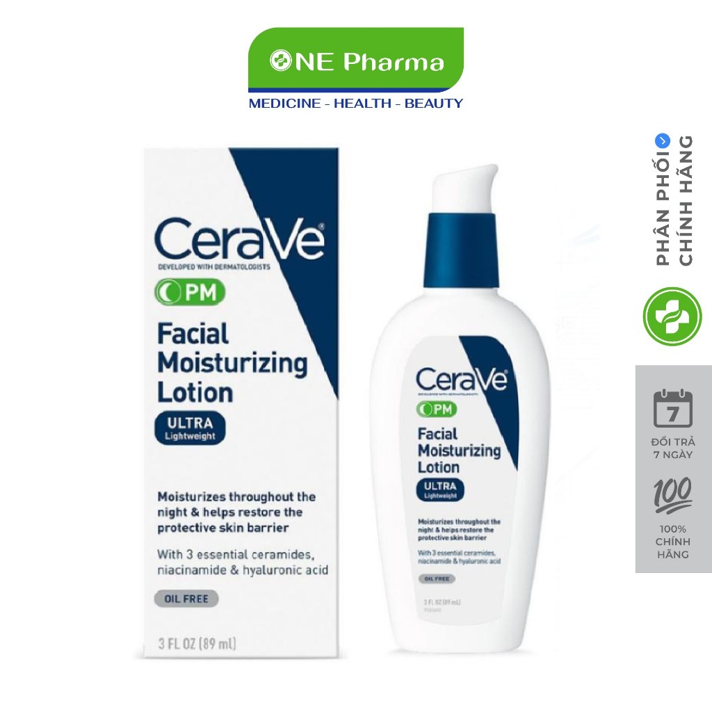 Kem dưỡng da ban đêm Cerave PM Facial Moisturizing Lotion 89ml