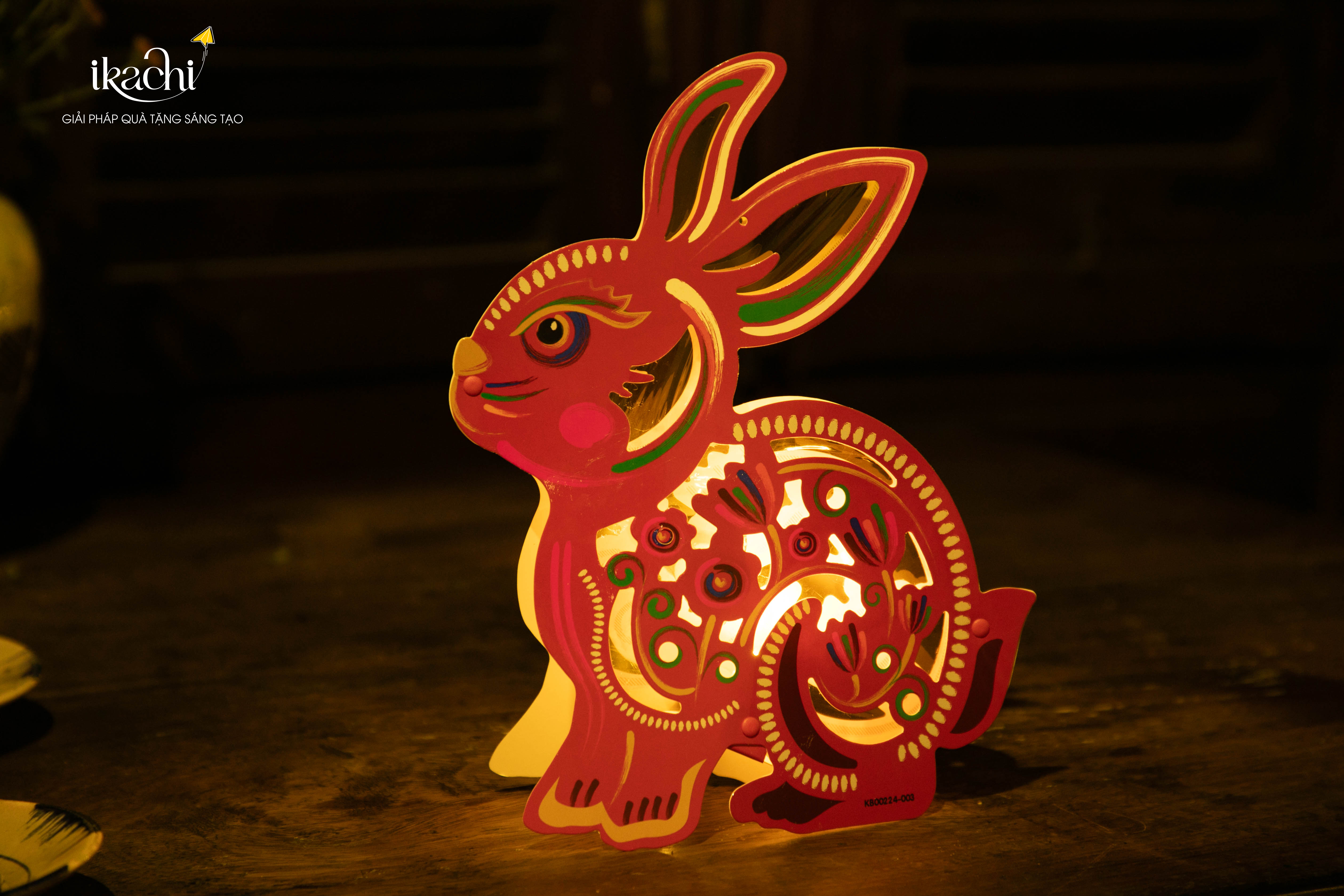 Lồng đèn Trung Thu - Lồng đèn trang trí &quot;Ký ức tuổi thơ&quot; hình Thỏ size 30cm