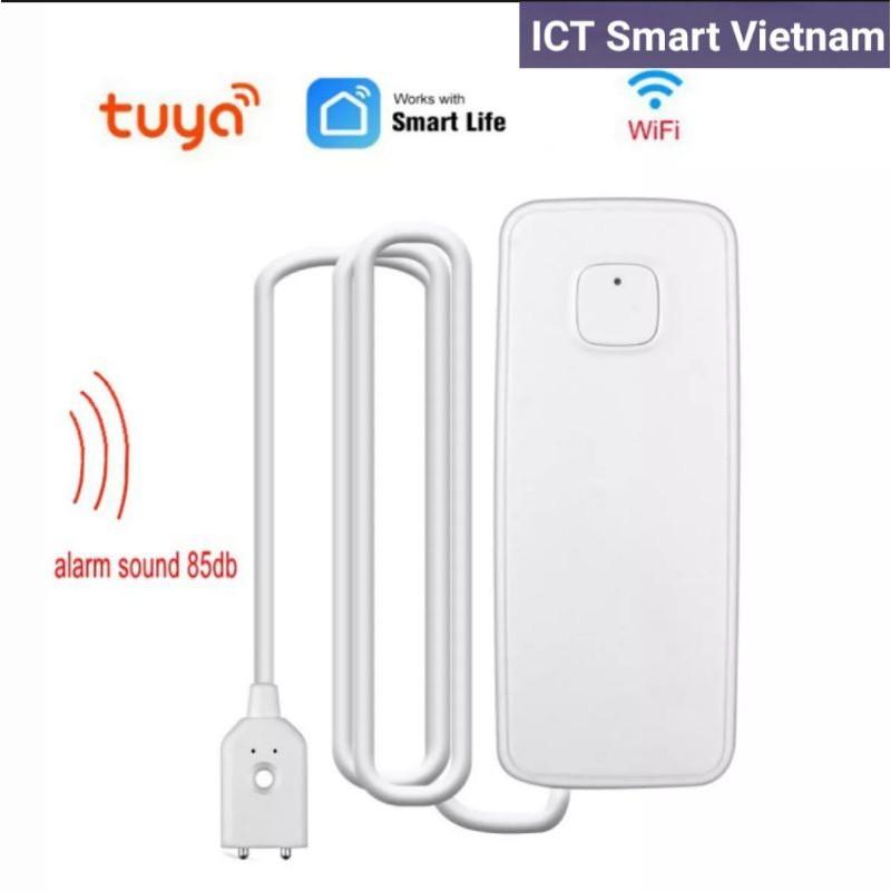 Cảm biến báo ngập nước Wifi Tuya với còi báo động