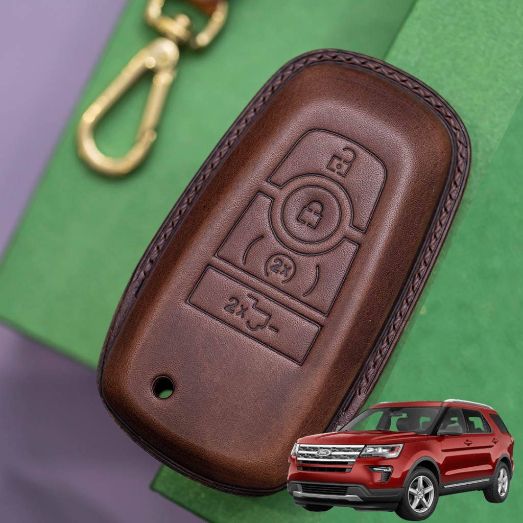 Bao Da Chìa Khóa ô tô FORD EXPLORER | Bọc chìa khóa ô tô da thật khâu tay