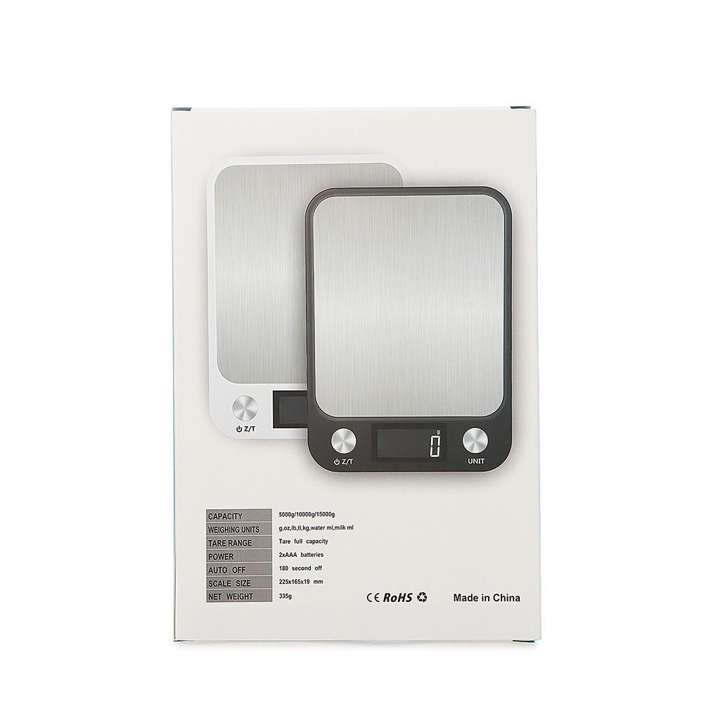 Cân điện tử cân thực 5KG/10KG phẩm dùng trong nhà bếp cao cấp chống nước thép không gỉ cảm ứng vân tay