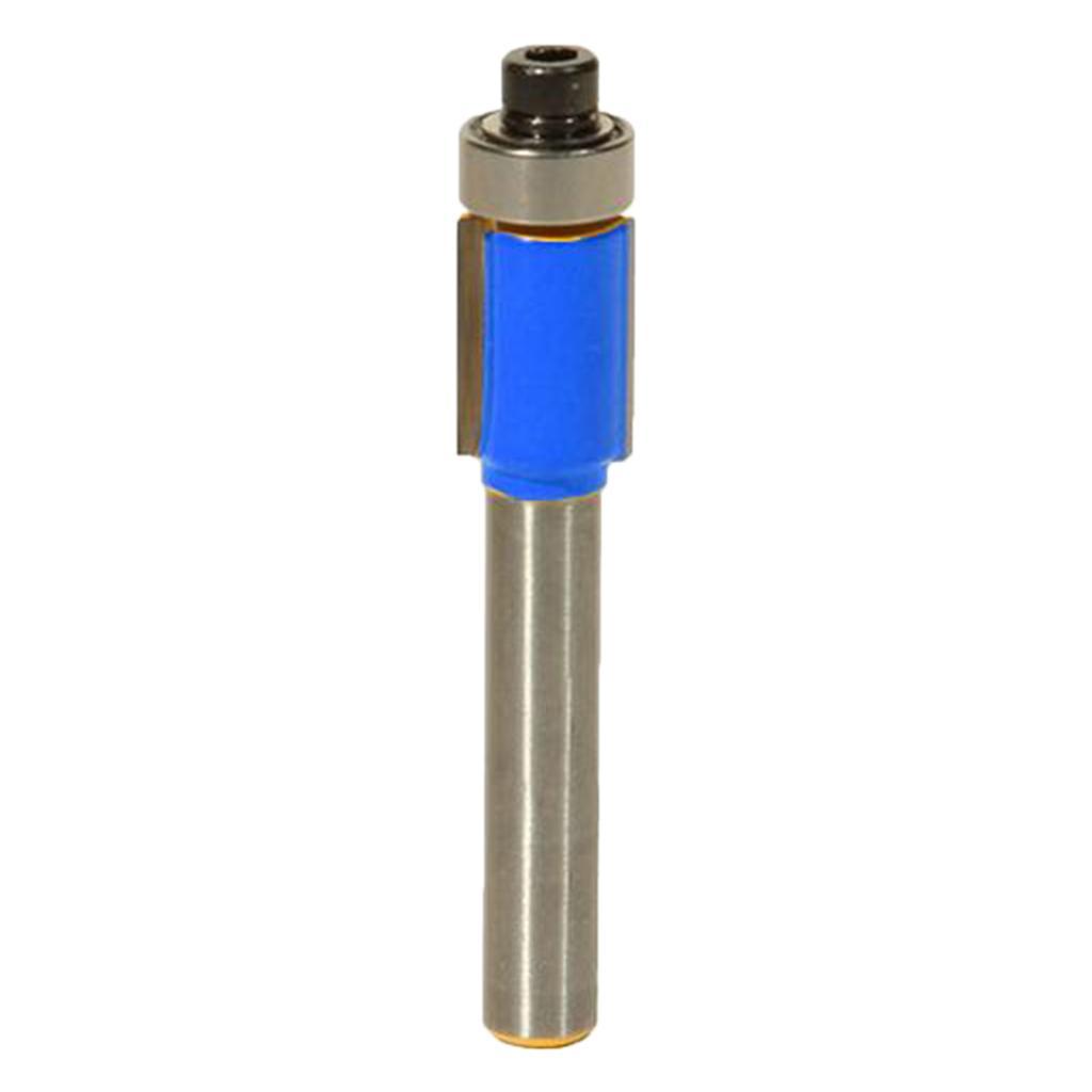 2-4pack Straight Alloy Flush Trim Extra Bearing Router Bit Woodworking Cutter