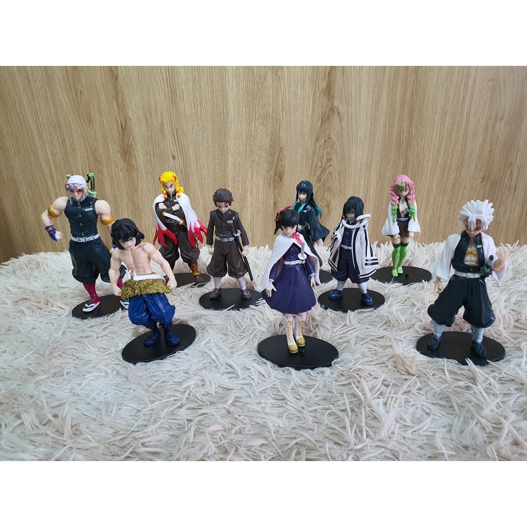 Mô hình thanh gươm diệt quỷ: Kamado Tanjiro + Rengoku K + Uzui Tengen +Demon Blade + Tokitou Mui + Kaonao Tsuruyi + Kanroji + Shinazug + Iguro Obana