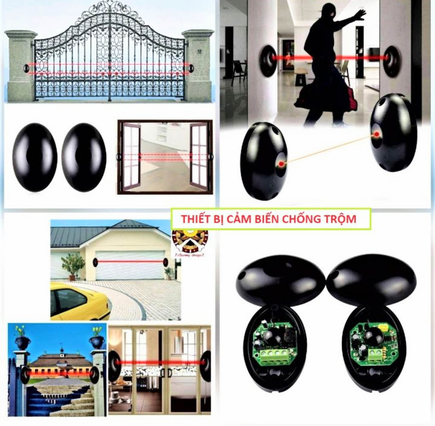 1 BỘ CHỐNG TRỘM CẢM BIẾN HỒNG NGOẠI AN TOÀN LOẠI TỐT HÀNG CAO CẤP