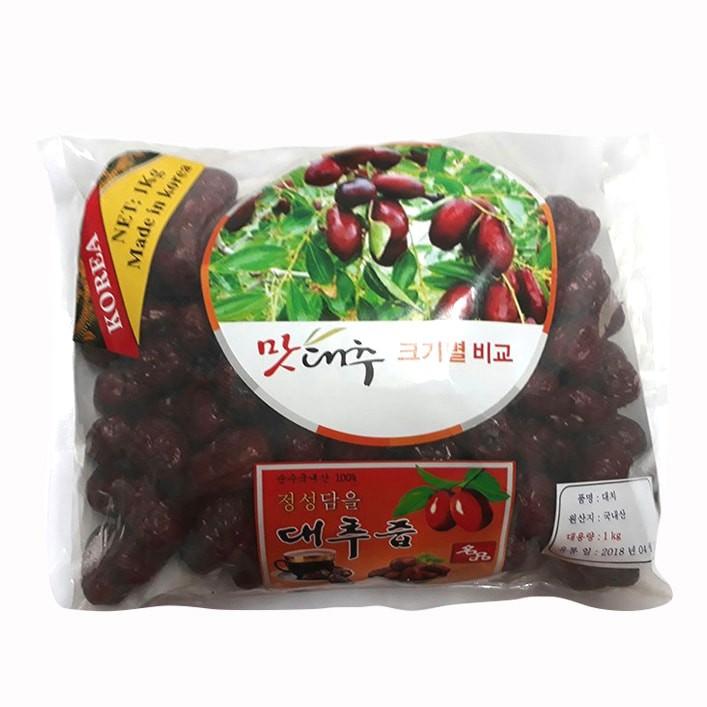 Táo Đỏ Sấy, Táo Đỏ Hàn Quốc Sấy Khô, Túi 1Kg Hàng Loại 1 Trong Hộp, Tặng Kèm Túi Sách Làm Quà Biếu