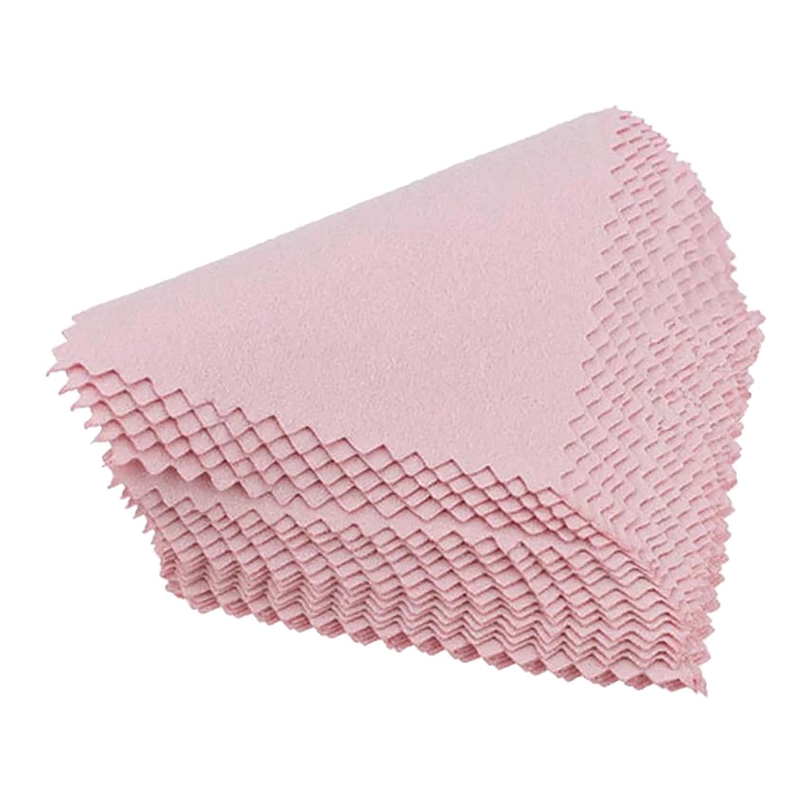 50PCS Jewelry Cleaning Polishing Cloth Fabric for Earrings Watch