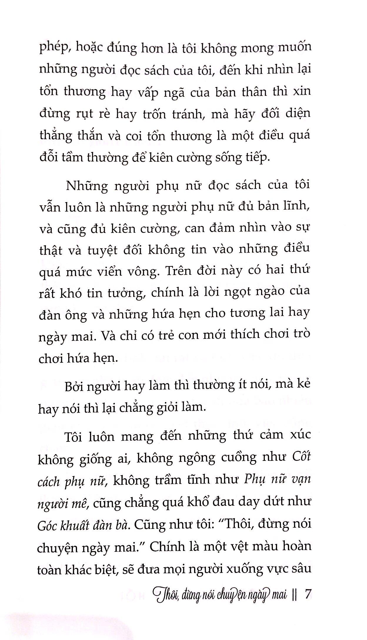 Thôi, Đừng Nói Chuyện Ngày Mai