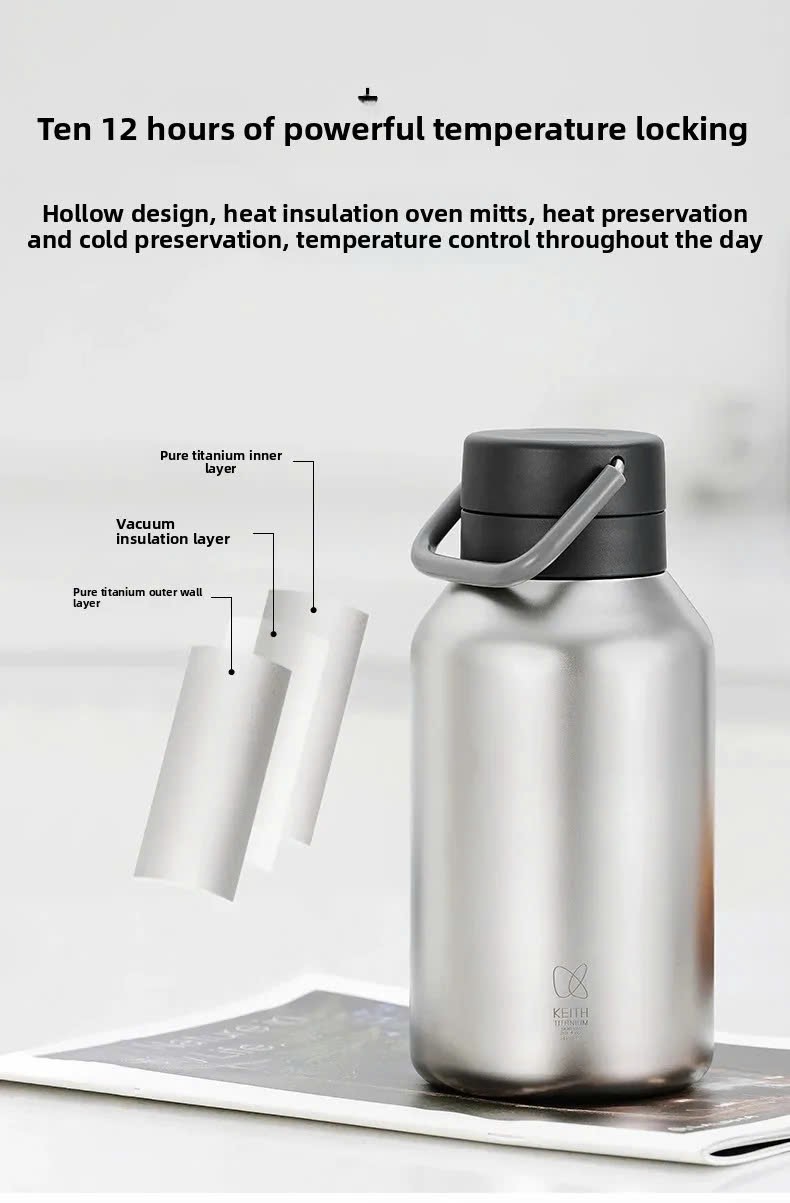 Bình giữ nhiệt Titanium Keith Ti3105 900ml