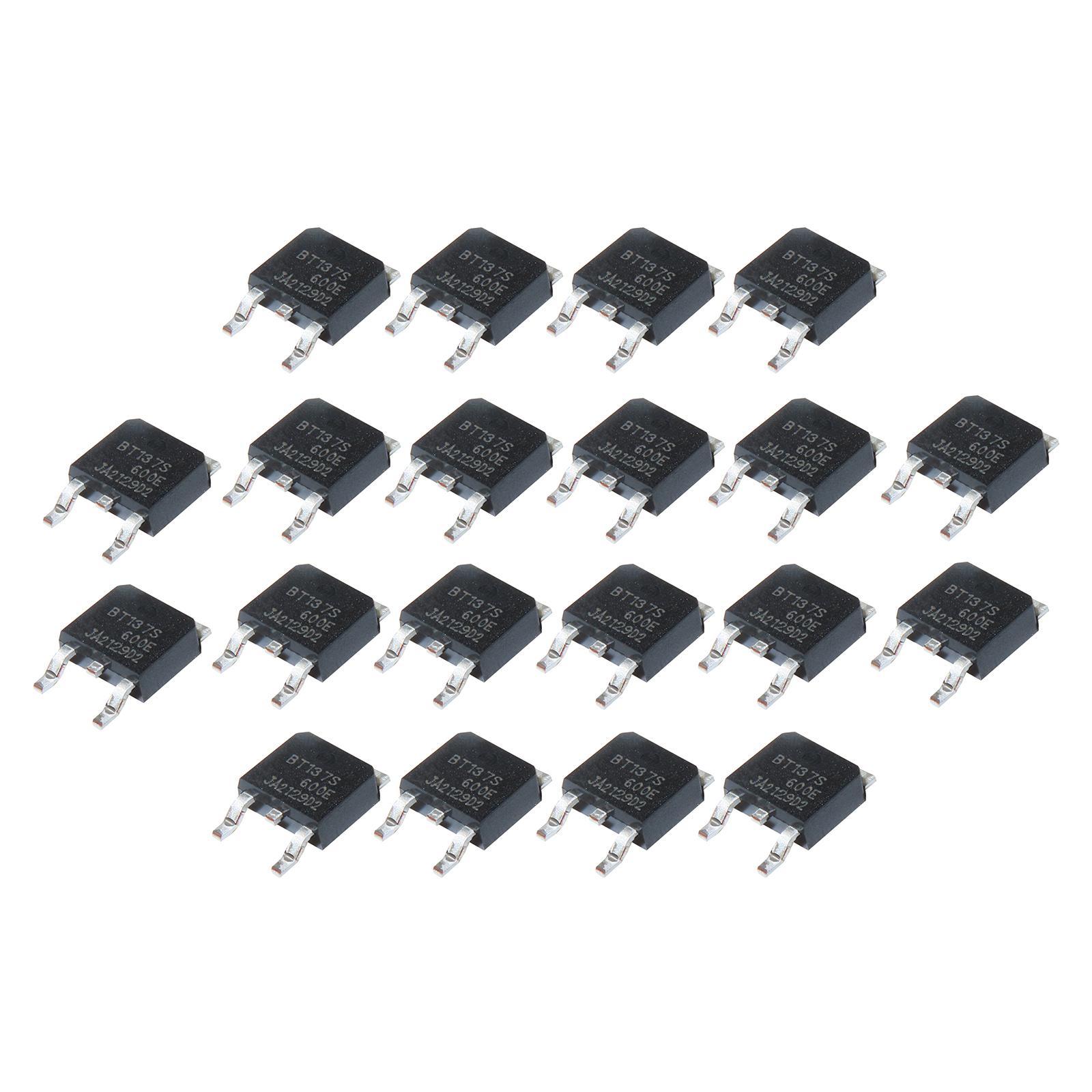 20Pcs Power General Purpose Transistors, assortment Small triacs Sens for Control Circuits Air Conditioners, Household Appliances Dimmers