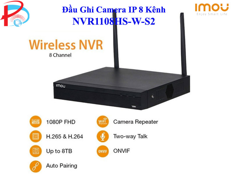 ĐẦU GHI HÌNH CAMERA IP WIFI 8 KÊNH IMOU NVR1108HS-W-S2 - HÀNG CHÍNH HÃNG