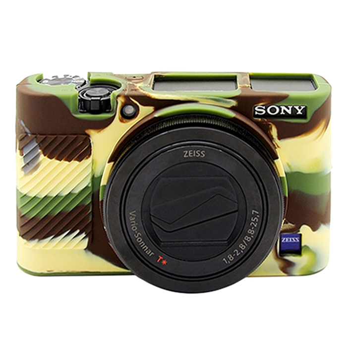 Bao Silicon Puluz Cho Máy Sony Rx100 III / IV / V (Màu Camouflage) - Hàng Nhập Khẩu