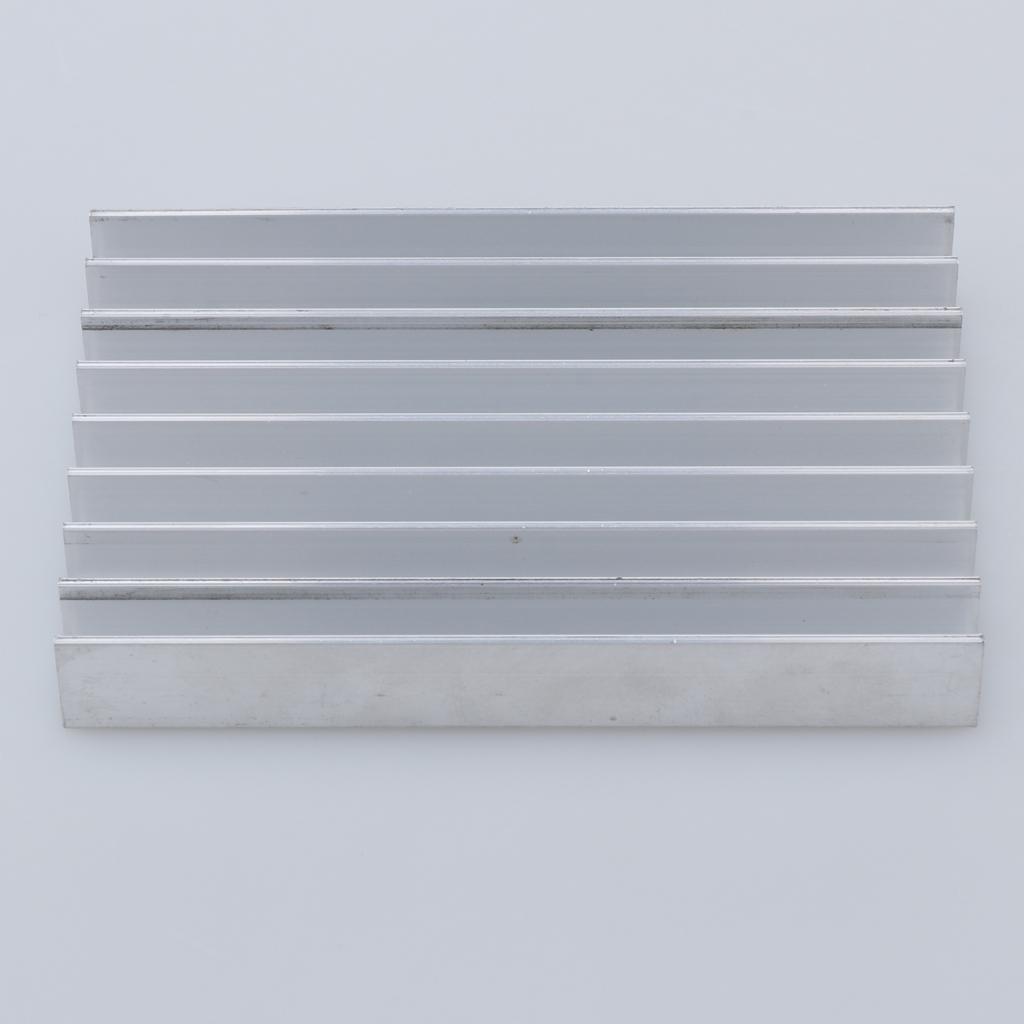 Aluminum CPU  Sink Cooling Fin Cooler Fan Radiator Pad Kit 100x65.5x15mm