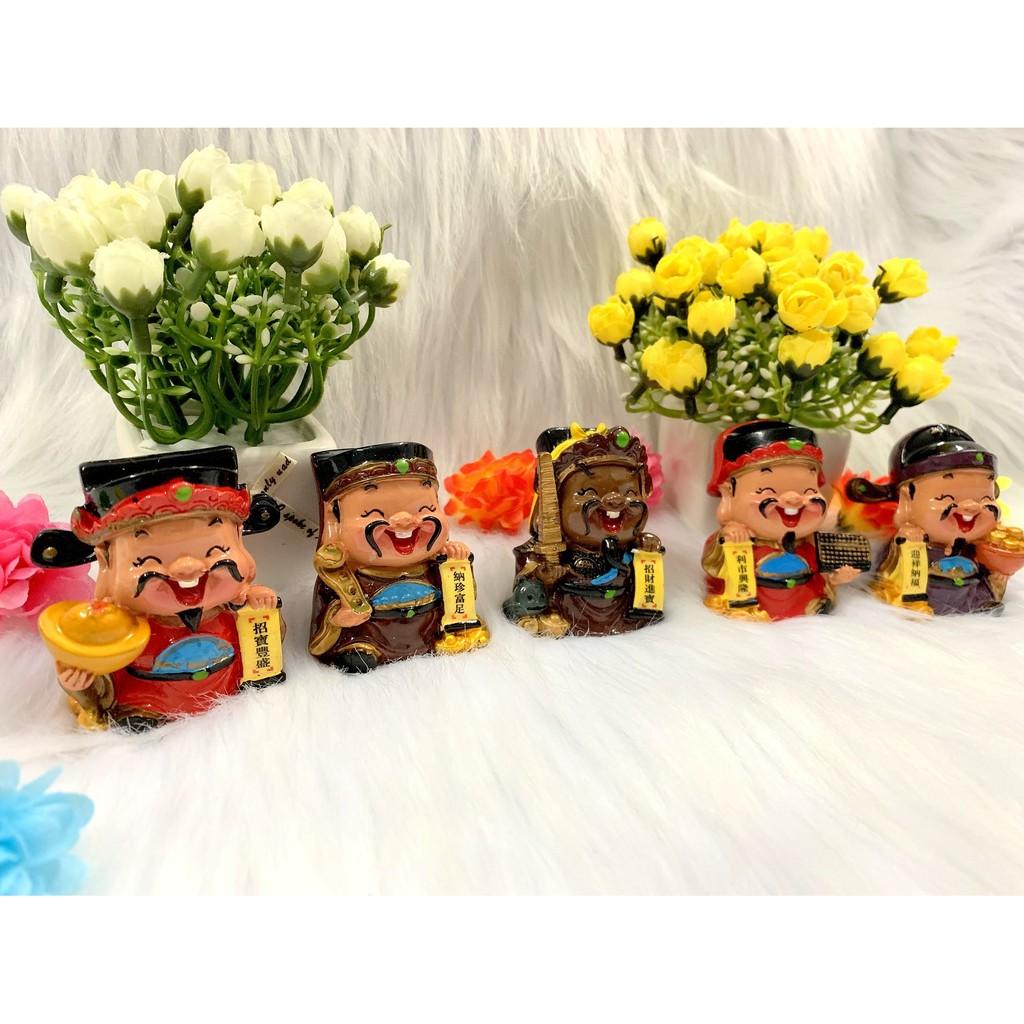 Bộ 5 Ngũ Công Thần Tài gốm sứ loại to đẹp