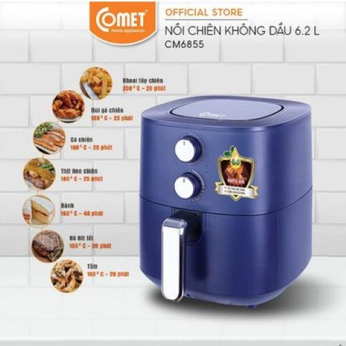 Nồi chiên không dầu 6.2L COMET - CM6855 (HÀNG CHÍNH HÃNG)