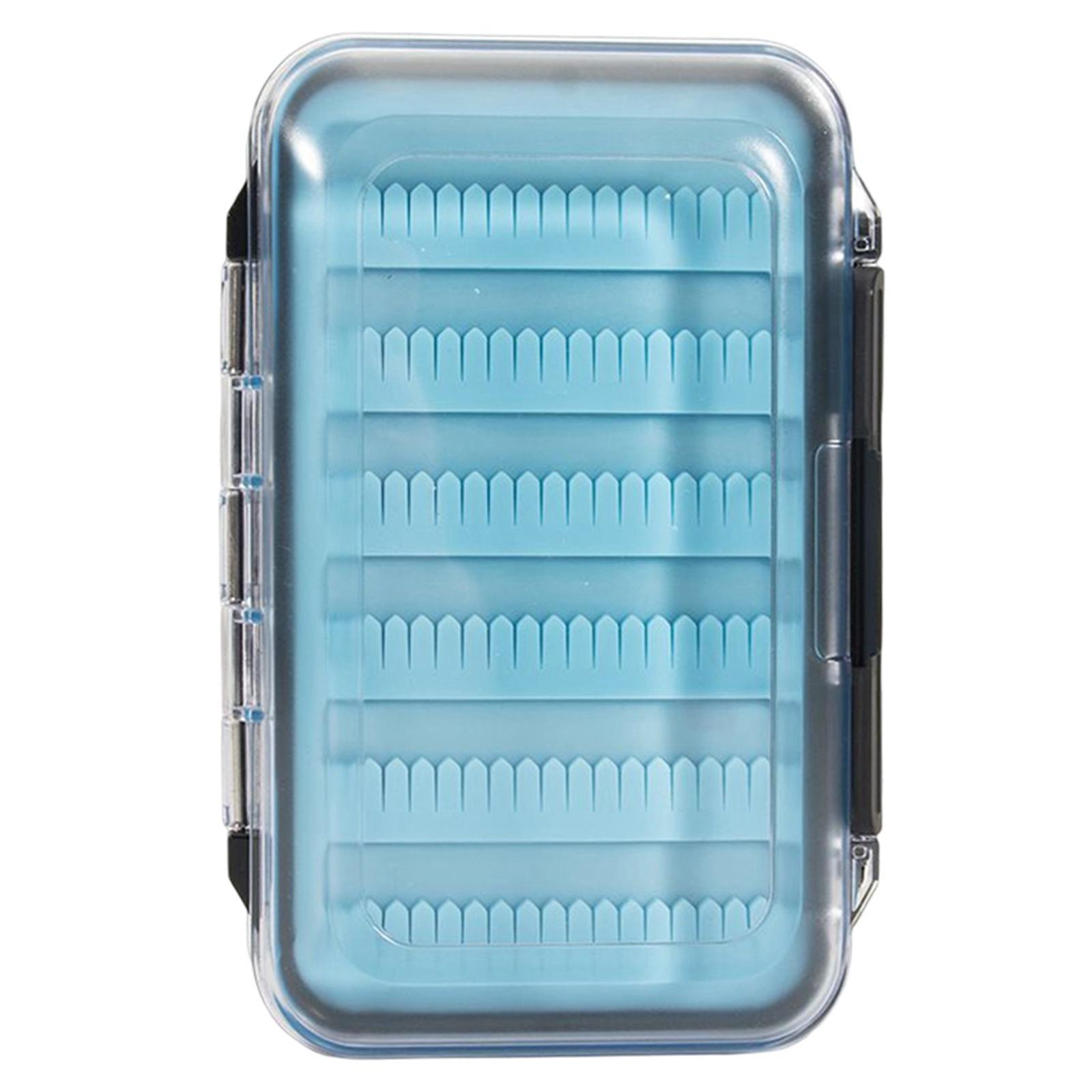 Silicone Fly Fishing Box Double Sided Streamer Flies Container Fishing Lure Hook Tackle Box