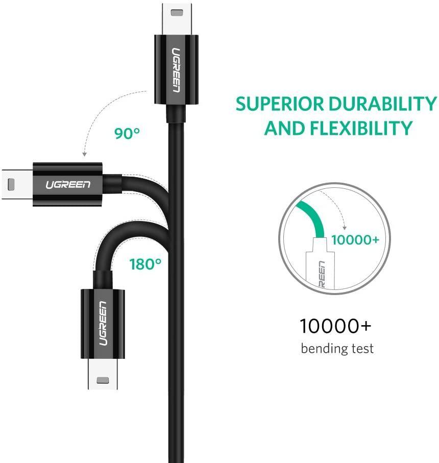 Ugreen UG50445US242TK 1M màu đen cáp USB type C ra Mini USB - HÀNG CHÍNH HÃNG