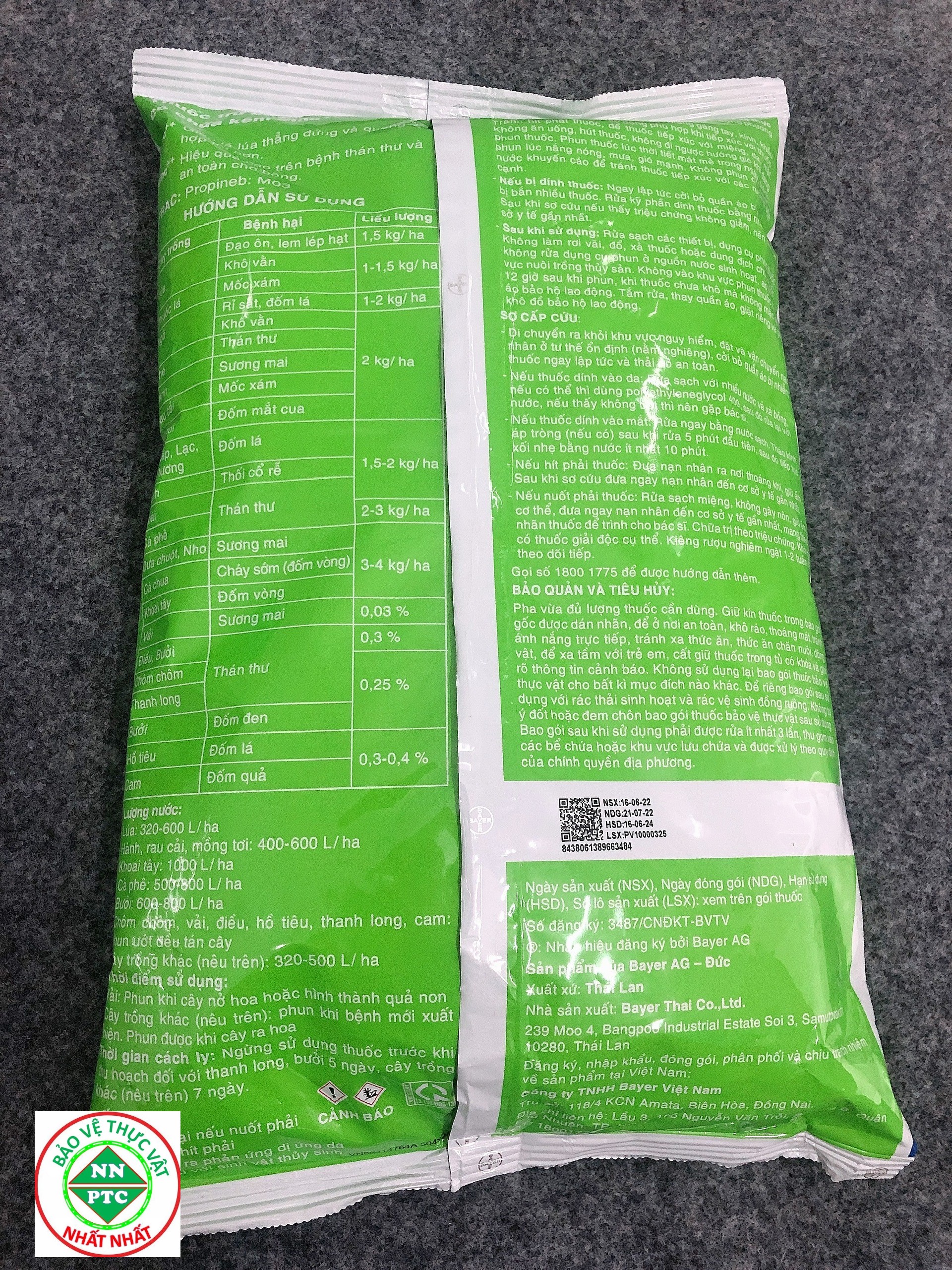 Thuốc Trừ Bệnh Cây Trồng Antracol 70 WP Gói 1 KG
