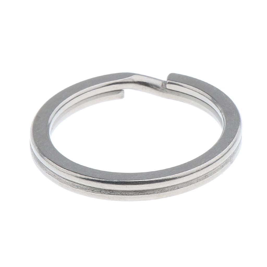 Titanium Key Ring Pocket Tool Mini Split Keychain Circle Clip
