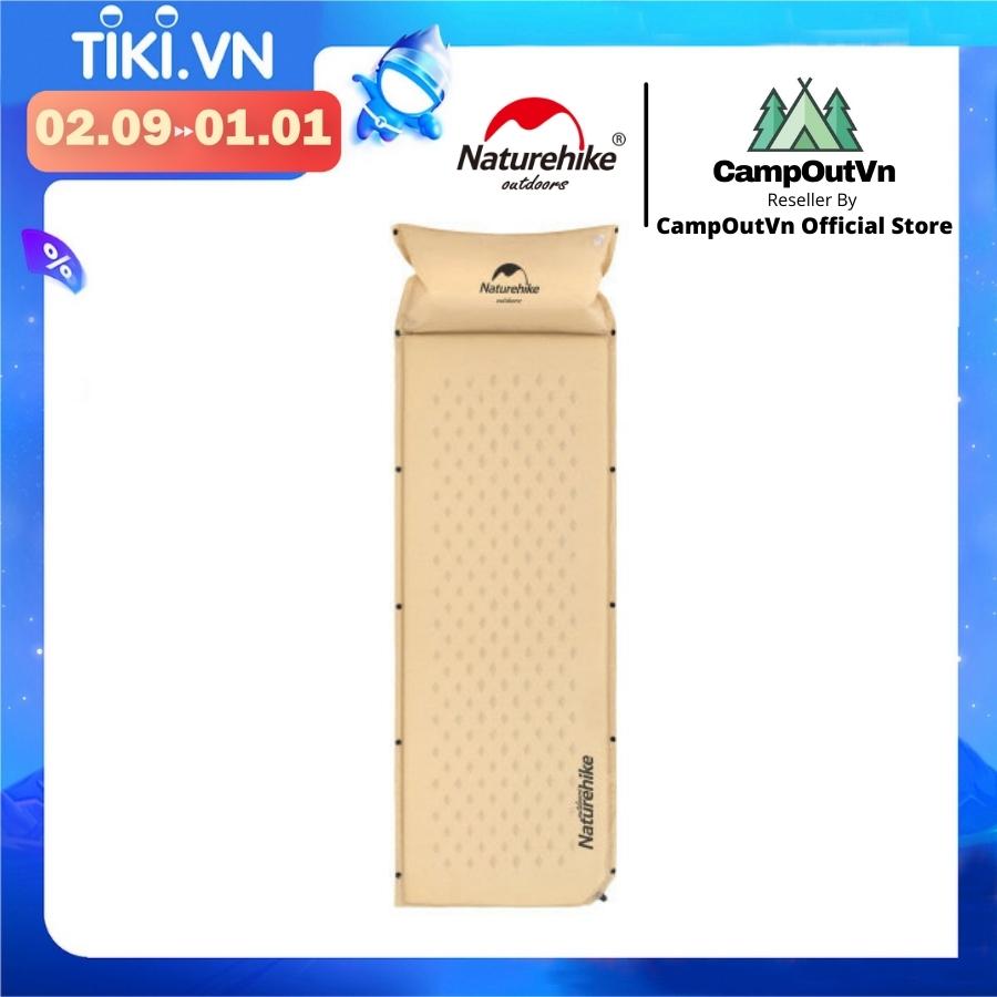 Nệm hơi tự bơm, đệm dã ngoại cắm trại NATUREHIKE NH15Q002-D Campoutvn A398