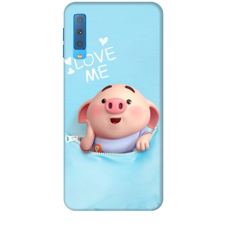 Ốp lưng dành cho điện thoại  SAMSUNG GALAXY A7 2018 Heo Tình Yêu