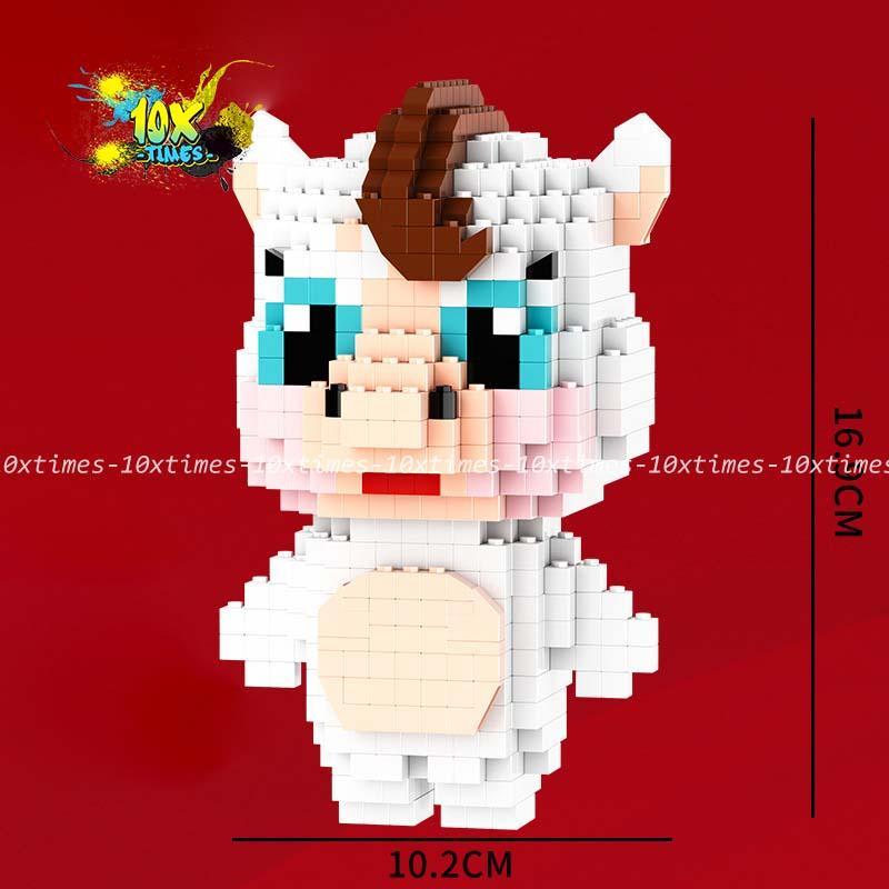 (18cm) Mô hình lắp ráp 12 con giáp lớn - Thân-khỉ