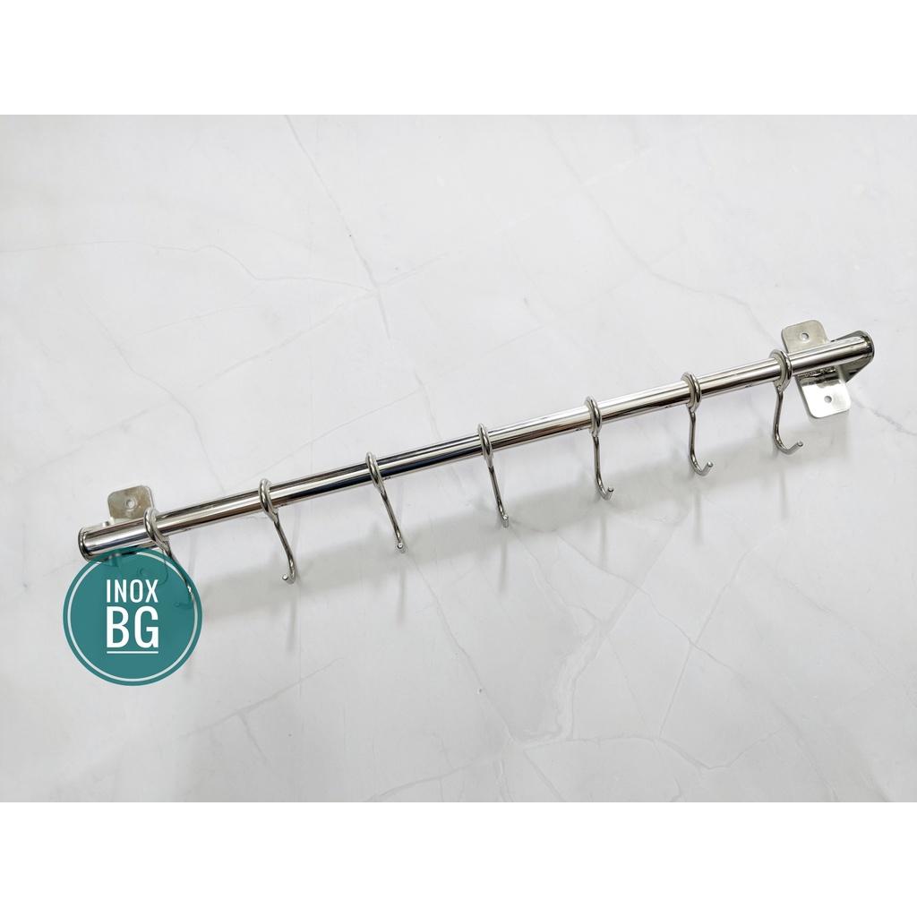 Móc treo xoong nồi 5/7/9 móc dài 40/50/60cm (có vít nở kèm)