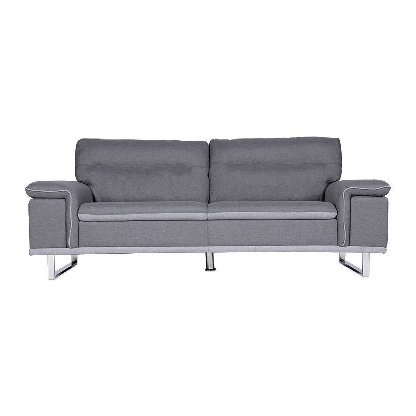 Sofa Vải 3 Chỗ Juno Cosia 220 x 90 x 85 cm (Xám)