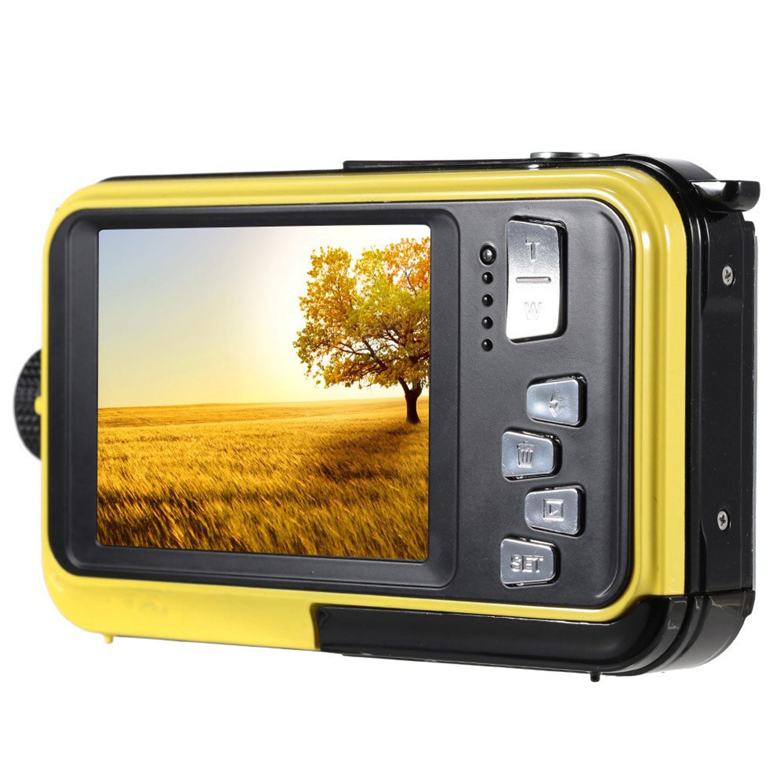 Underwater Camera Dual Screens HD 2.7K 48MP Digital Waterproof Anti-shake Outdoor Video Recorder Camera for Snorkeling Camping