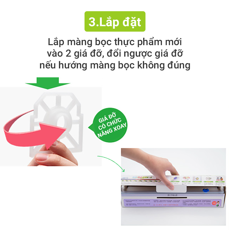 Lõi Màng Bọc Thực Phẩm PE MyJae Đài Loan Bảo Quản Thực Phẩm 30cm x 120m (Không Kèm Hộp)