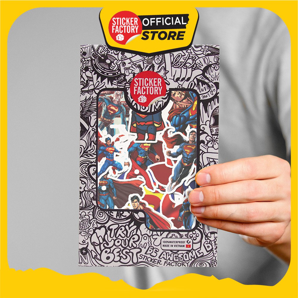 Superman - Set 30 sticker hình dán