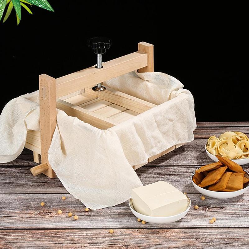 Hướng Dẫn Sử Dụng Gỗ DIY Đậu Phụ Báo Chí Khuôn Mẫu Bộ Tự Chế Phô Mai Đậu Hũ Đậu Nành Sữa Đông Đậu Phụ Làm Khuôn Phụ Kiện Khuôn Nấu Ăn Nhà Bếp X3H6