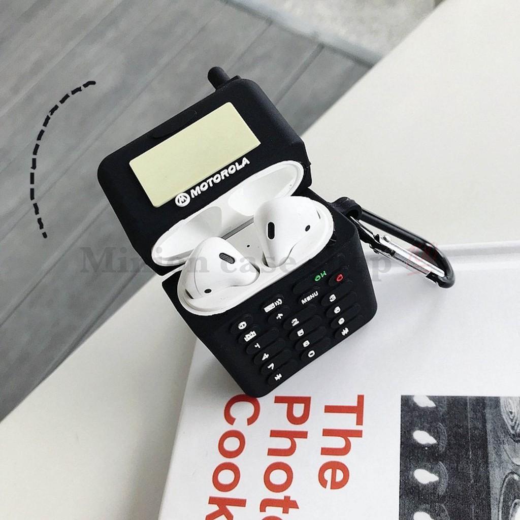 Hình ảnh Bao Case Ốp dành cho airpod 1 và 2, cho tai nghe bluetooth i11,i12, i100, i9s... silicon 3D Motorola cao cấp