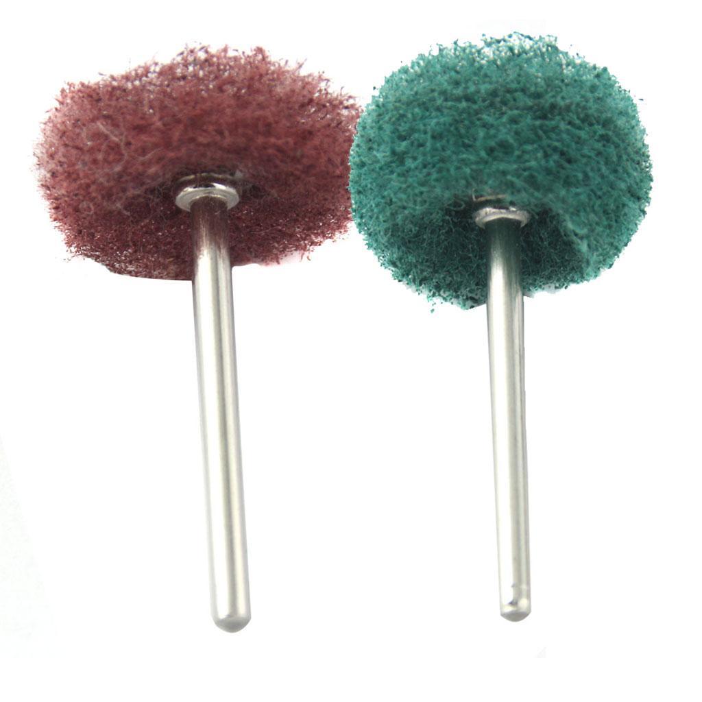 20pcs Fiber Abrasive Buffing Pad Polishing Brush Wheel for Rotary Tool Kits