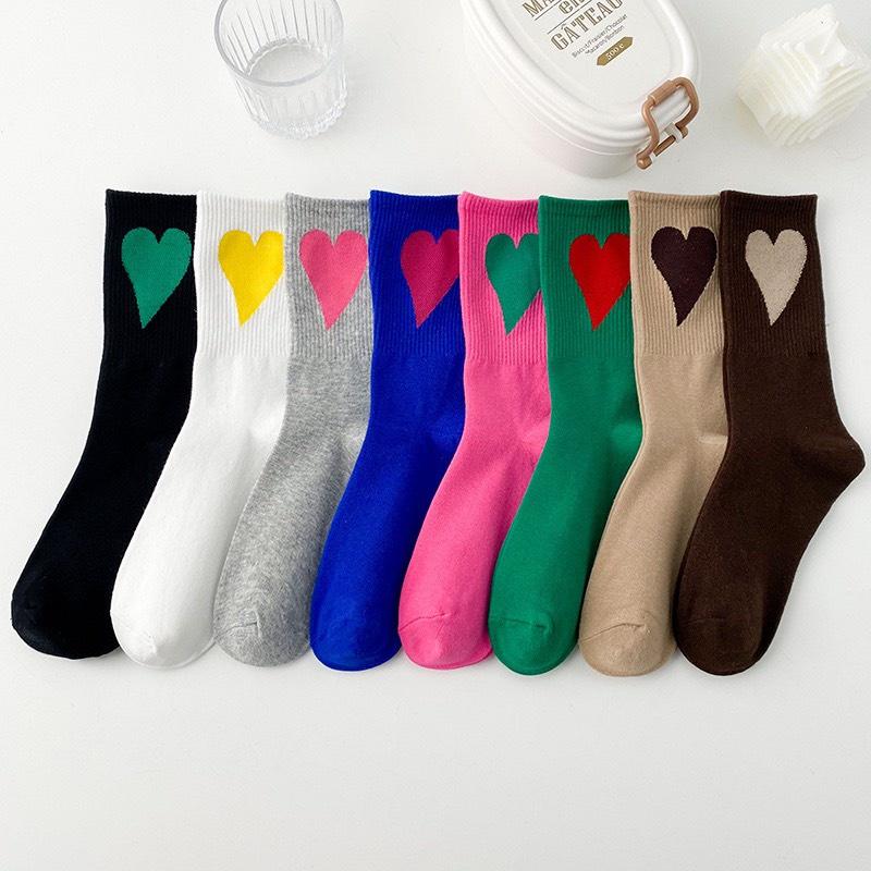 Tất len cao cô TIM TO ulzzang hàn quốc
