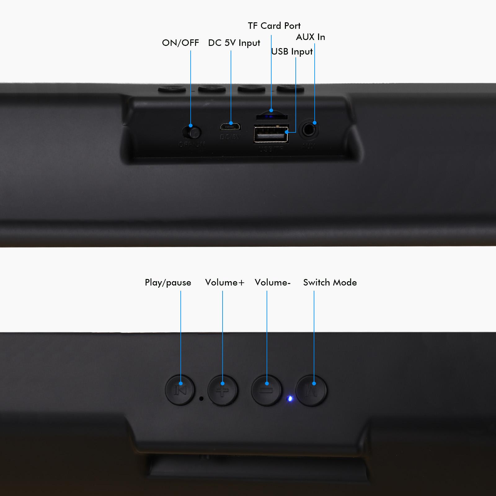 Loa máy tính JDA-200 Sound Bar 10W  tại nhà âm thanh nổi mạnh mẽ cho TV