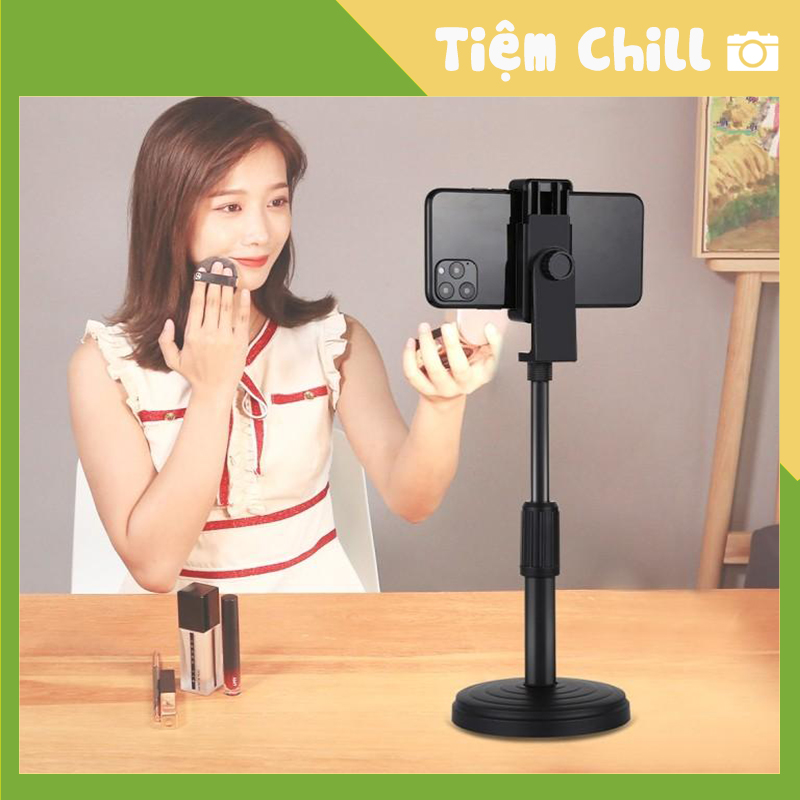 Chân đế để bàn kẹp điện thoại tiện dụng dùng livestream, quay video và giải trí