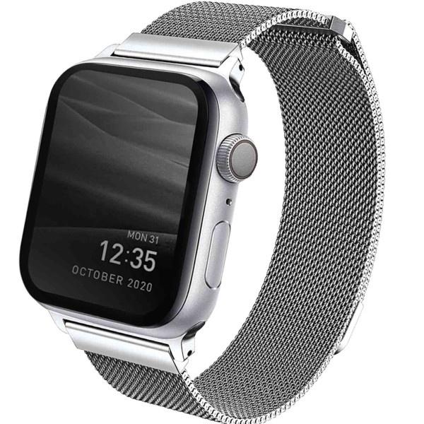 HÀNG CHÍNH HÃNG - Dây dành cho Apple Watch UNIQ Dante Mesh Steel Strap Dành Cho Series 1/8/SE Bền Bỉ Thiết Kế Sang Trọng Độc Lạ