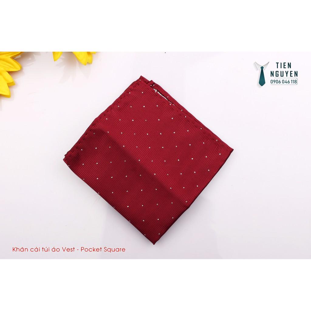 Khăn Cài Túi Áo Vest - Pocket Square - Phụ Kiện Cài Áo chấm bi