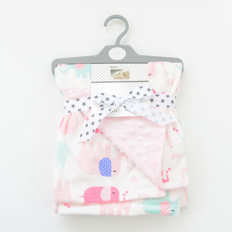 Nỉ Mặc Chăn Cho Bé Với Hai Lớp Phối Lưng Bé Sơ Sinh Chăn Ấm Cho Bé Sơ Sinh Đầm BK003