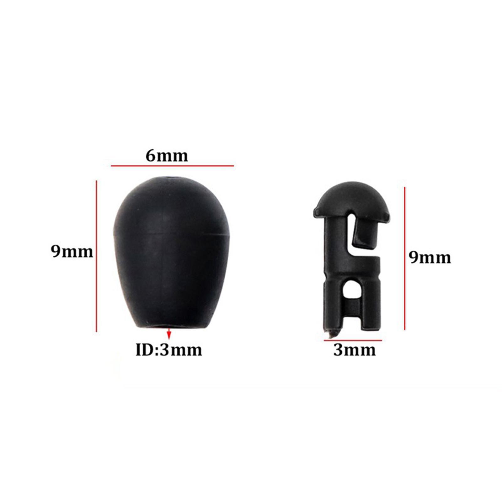 20x Quick Change Beads Carp Fishing Gear Rubber Carp Fishing Equipment for Carp Beads