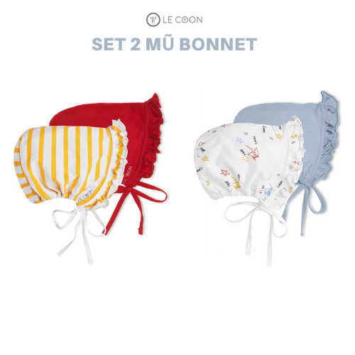 Set 2 Mũ Bonnet | COOL | Newborn