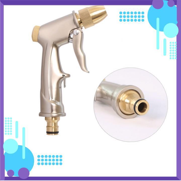 Vòi Xịt Nước️ Bộ dây vòi xịt nước rửa xe, tưới cây , tăng áp 3 lần, loại 20m 206701-1 đầu đồng, cút, nối đen