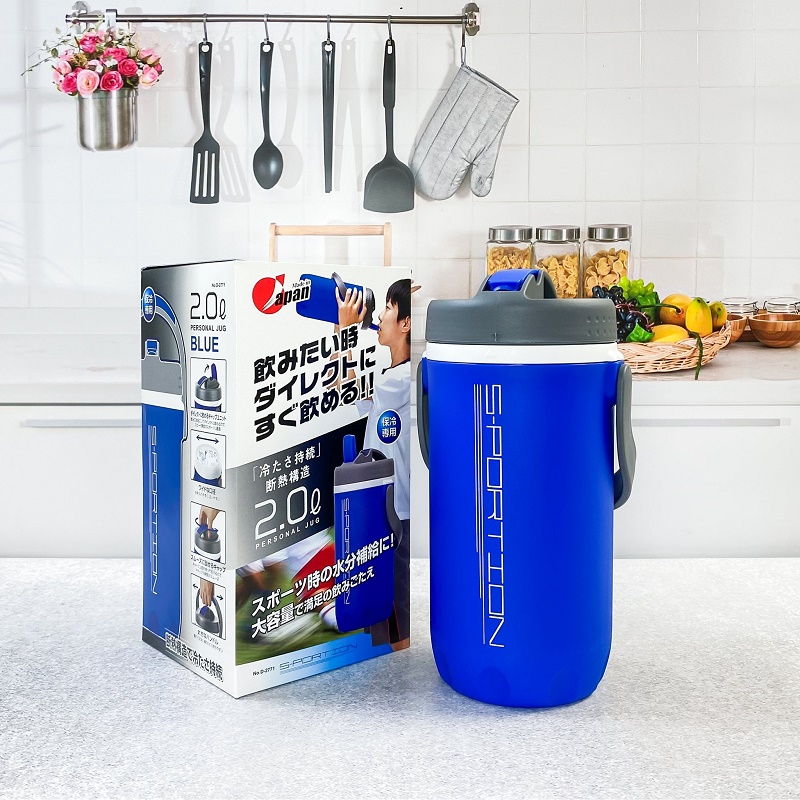 Bình giữ nhiệt thể thao Sportion One Touch 2 lít - Hàng Nội Địa Nhật Bản